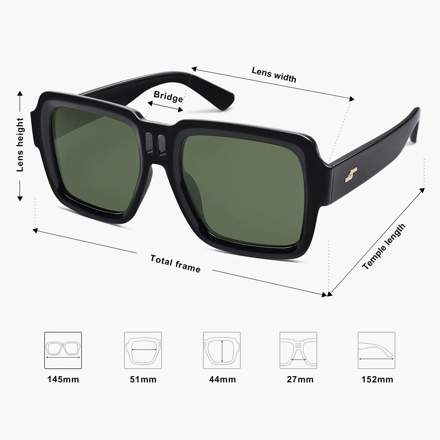 8 Colors - Cutout Design Sunglasses
