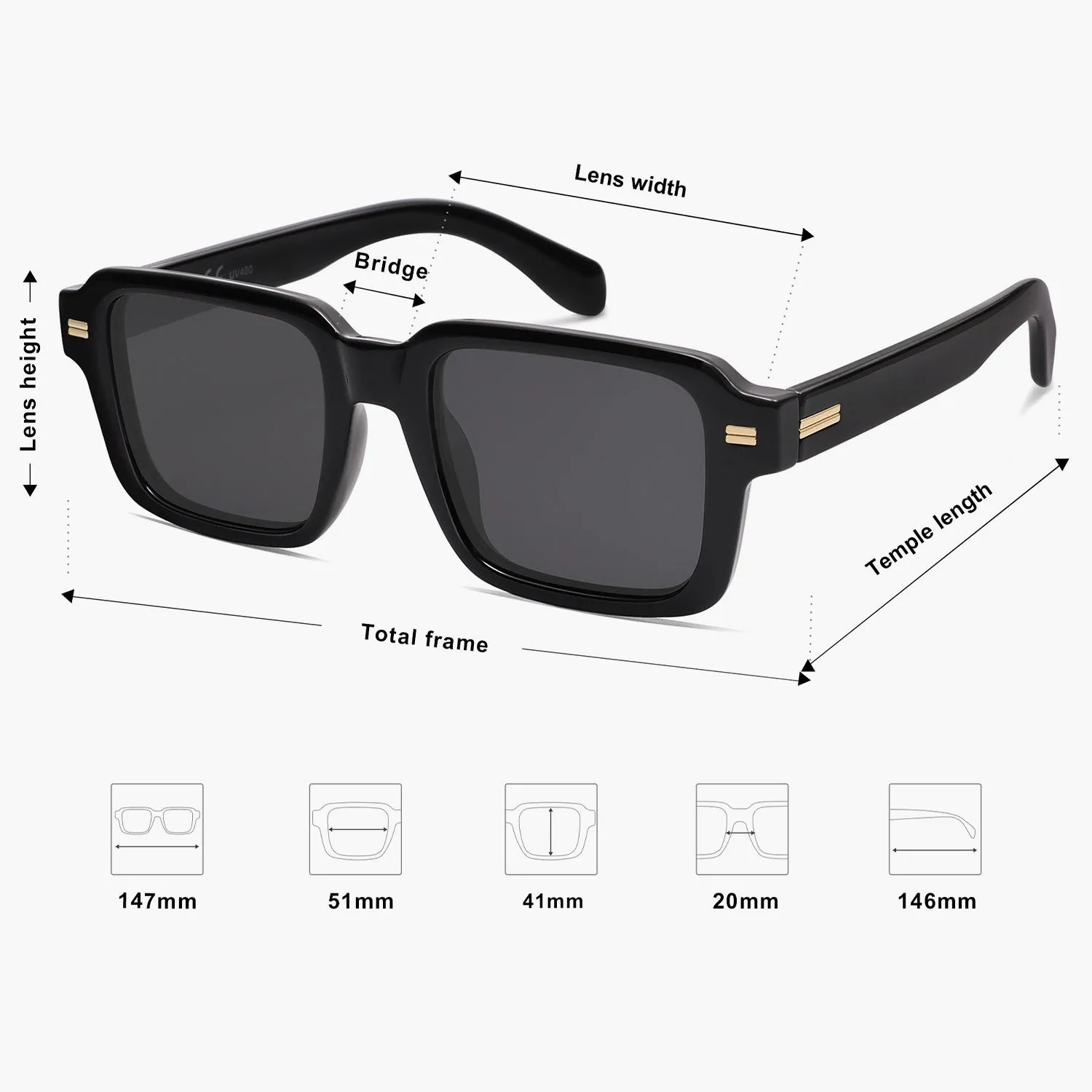 8 Colors - Fashion Print Sunglasses
