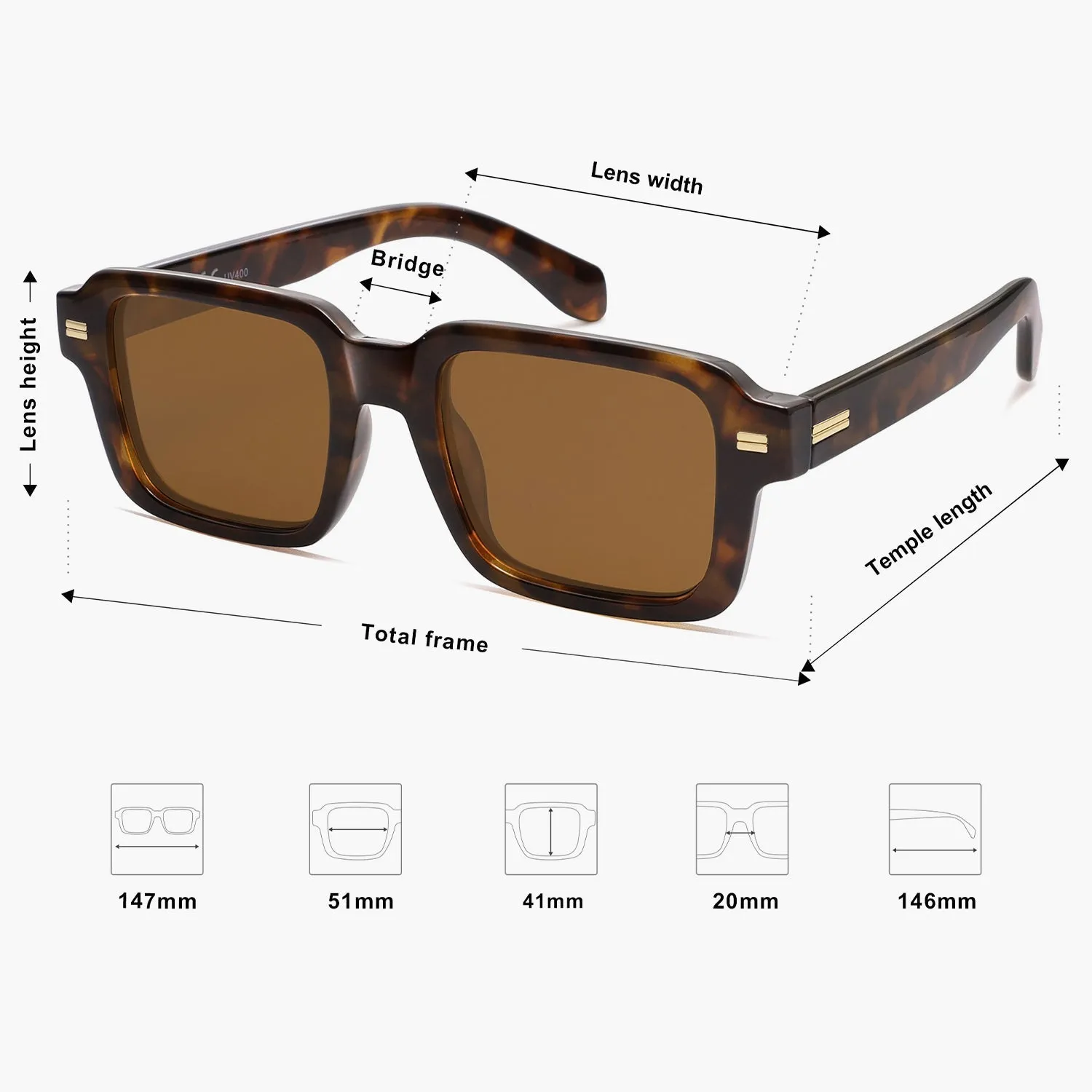 8 Colors - Fashion Print Sunglasses