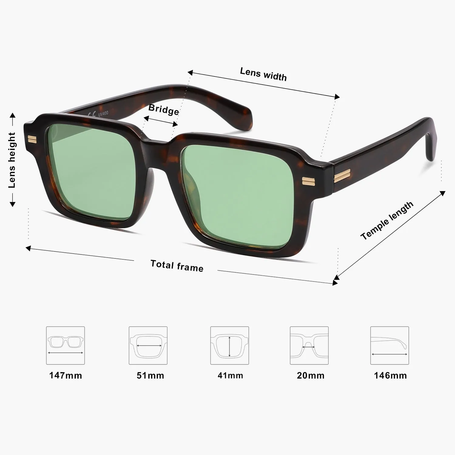 8 Colors - Fashion Print Sunglasses