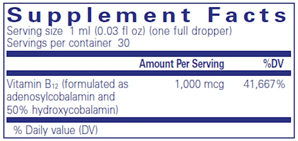 Adenosyl/Hydroxy B12 LIQUID