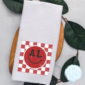 AL Retro Smiley Tea Towel