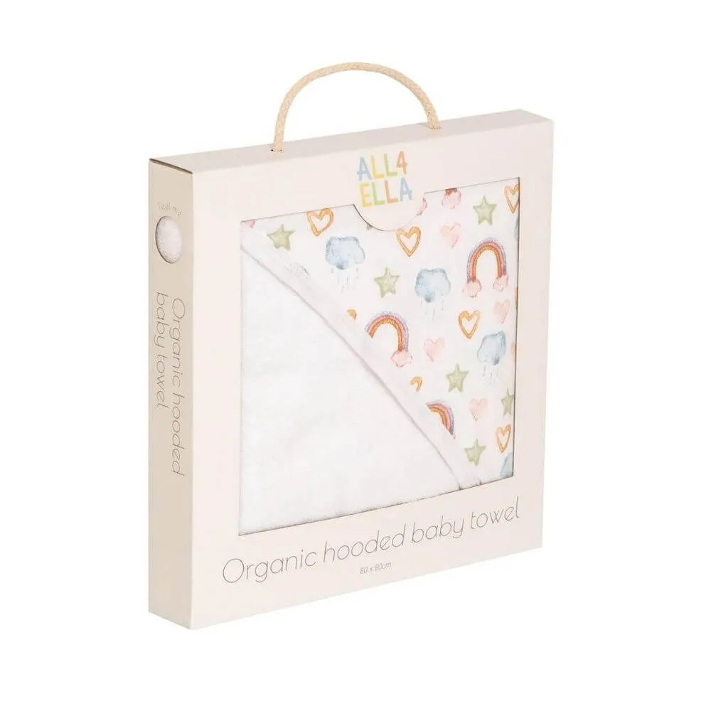 All4Ella Rainbow Dreams Hooded Towel