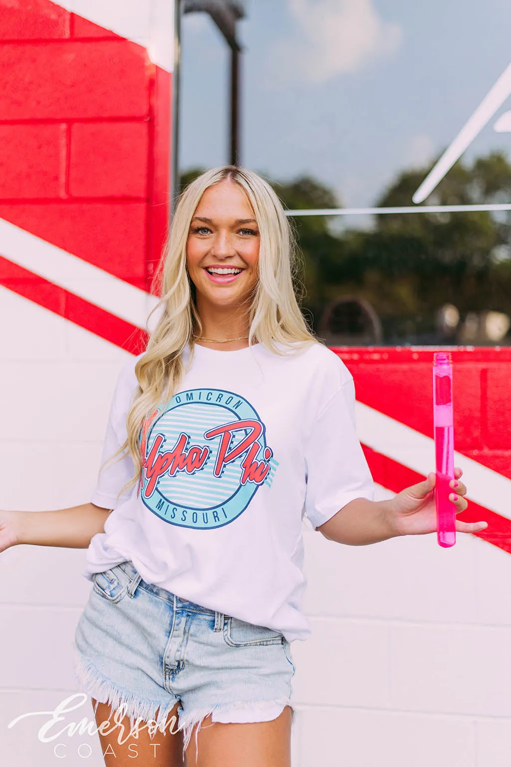 Alpha Phi Retro PR Tee