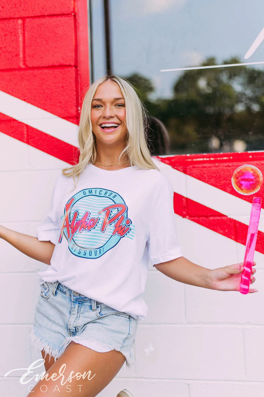Alpha Phi Retro PR Tee