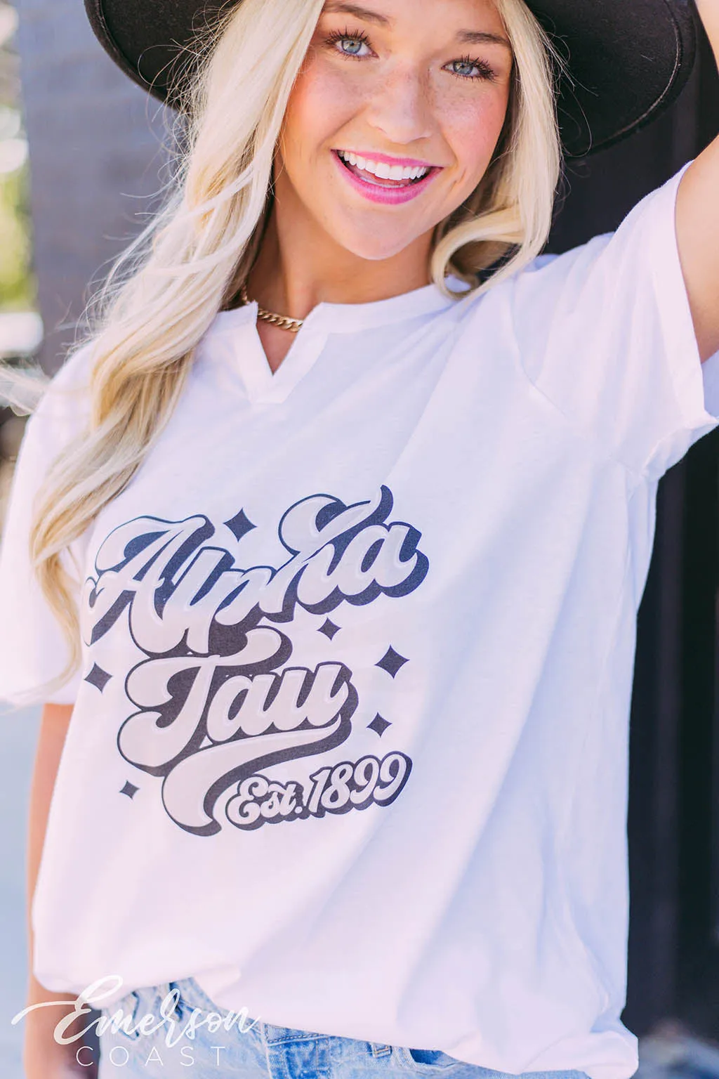Alpha Tau Retro PR Tee