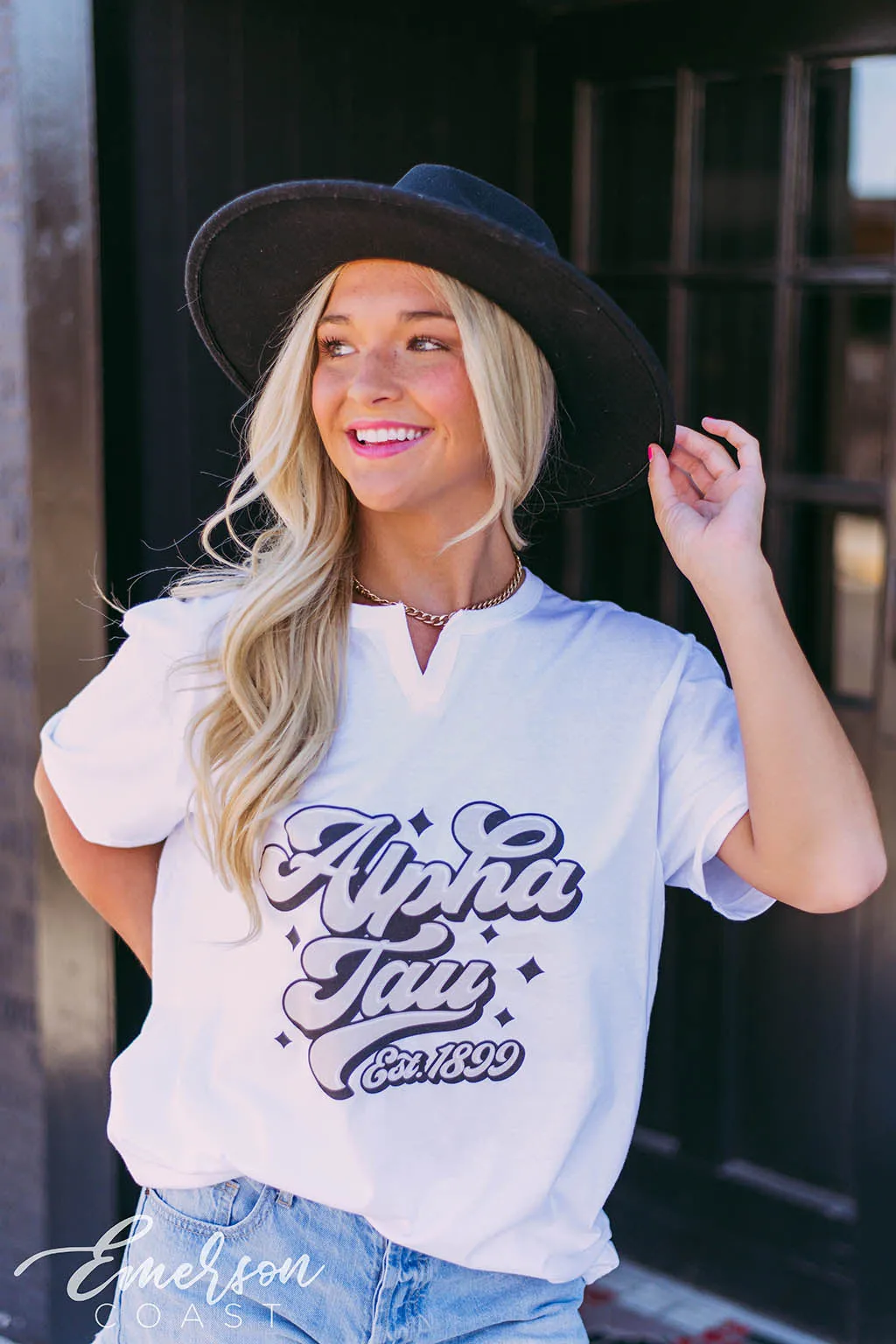 Alpha Tau Retro PR Tee