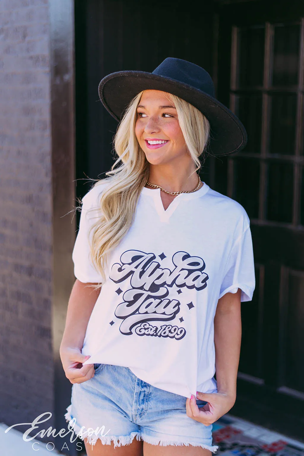 Alpha Tau Retro PR Tee