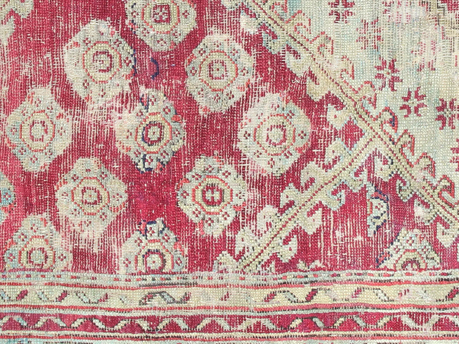 Antique Turkish Oushak Rug - 8'8" x 11'9"