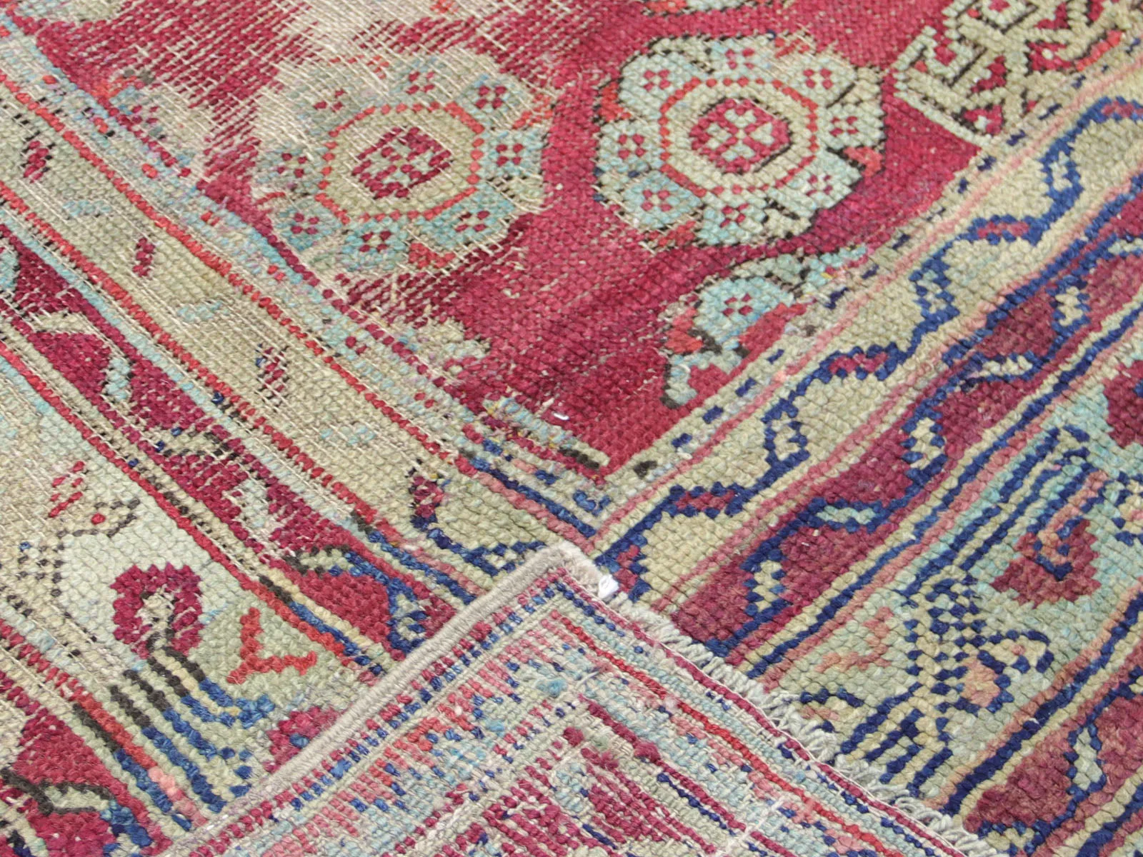 Antique Turkish Oushak Rug - 8'8" x 11'9"
