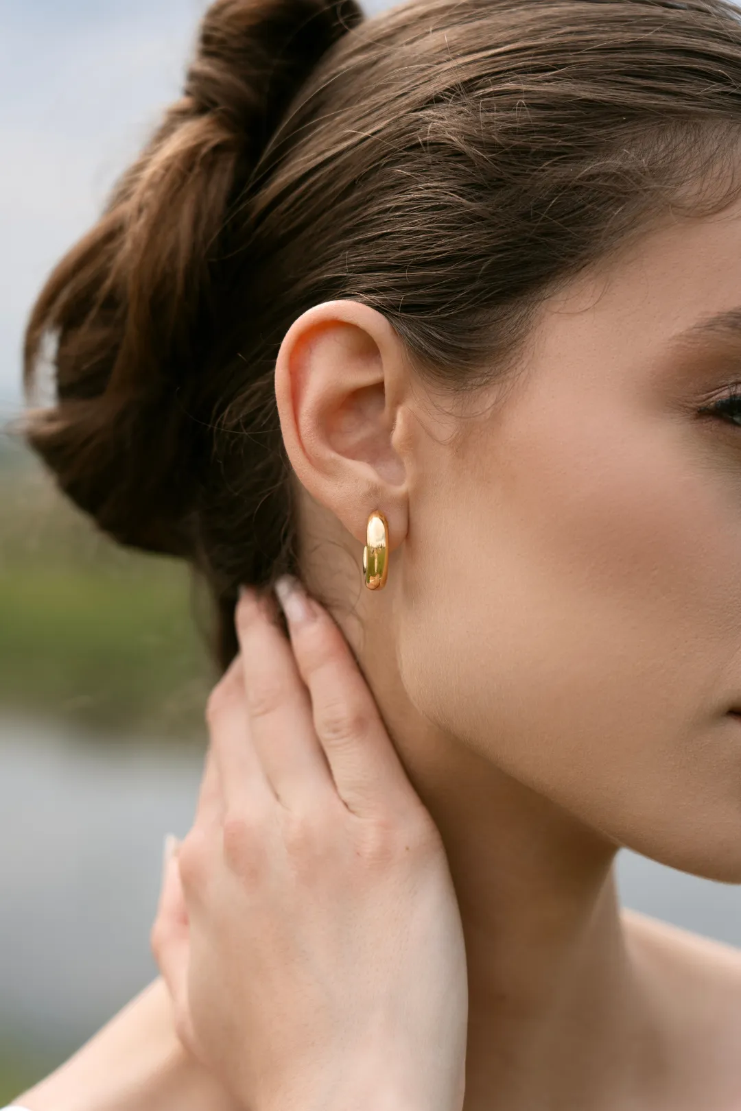 Aria Gold Hoops