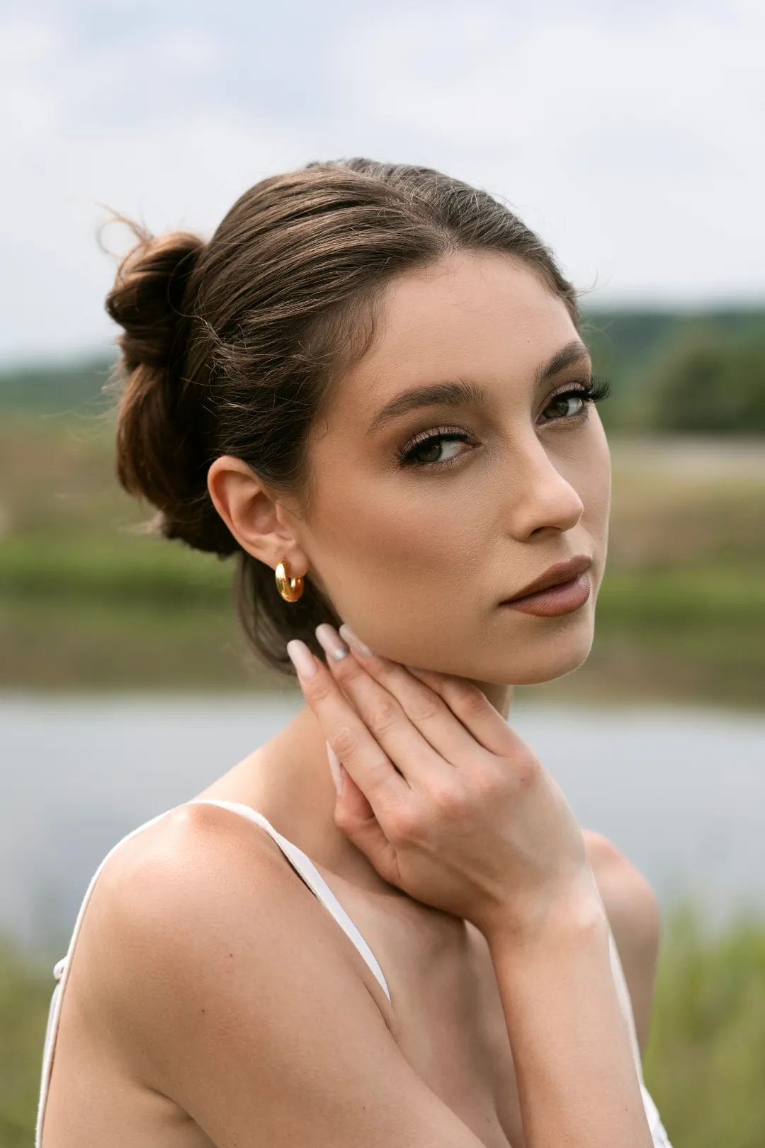 Aria Gold Hoops