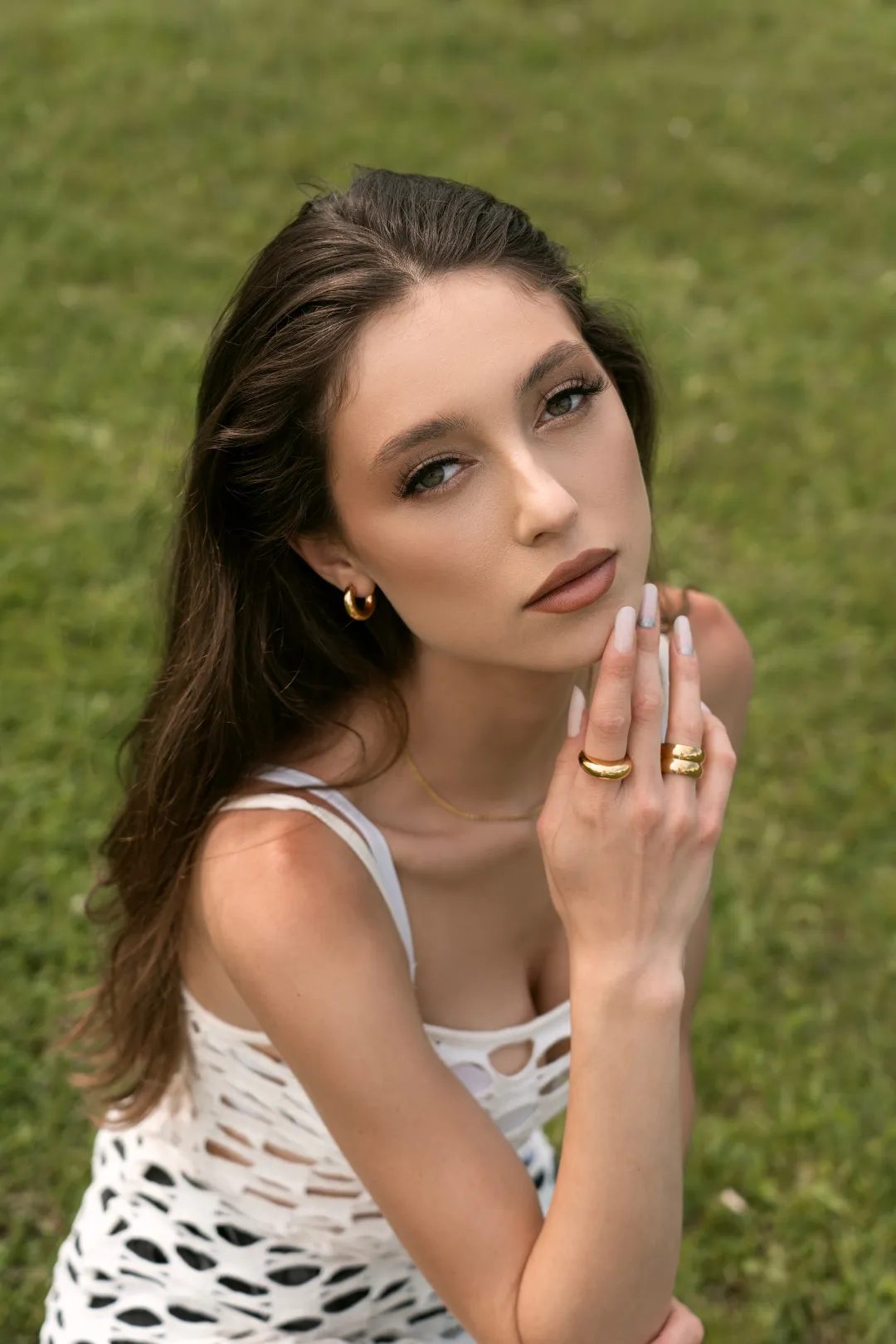 Aria Gold Hoops