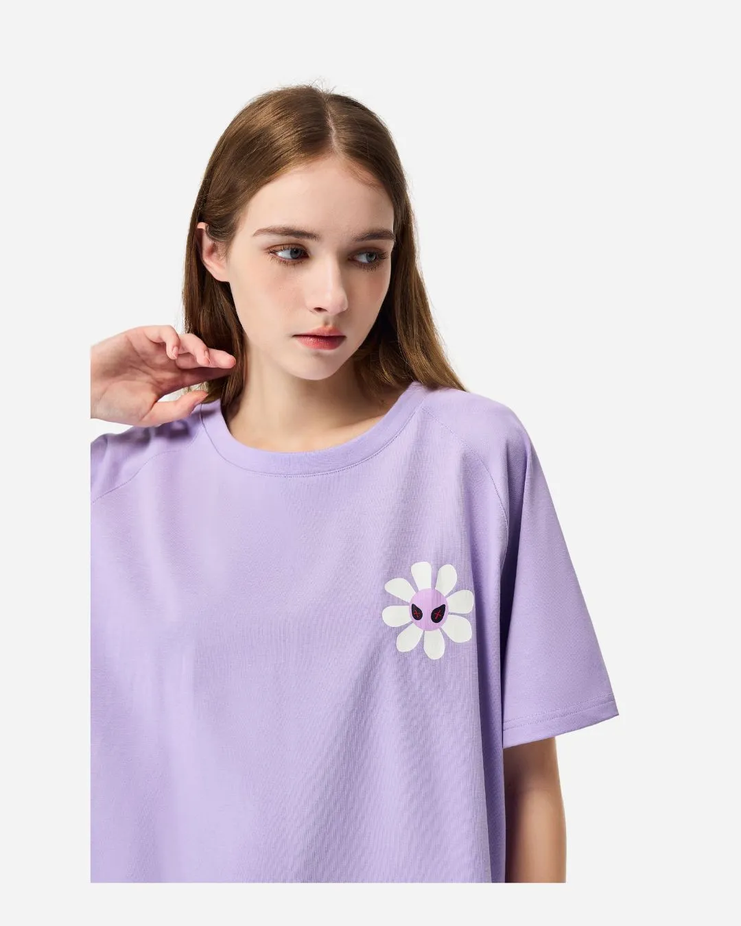 Aster Purple Suit Set(Tee   Shorts)