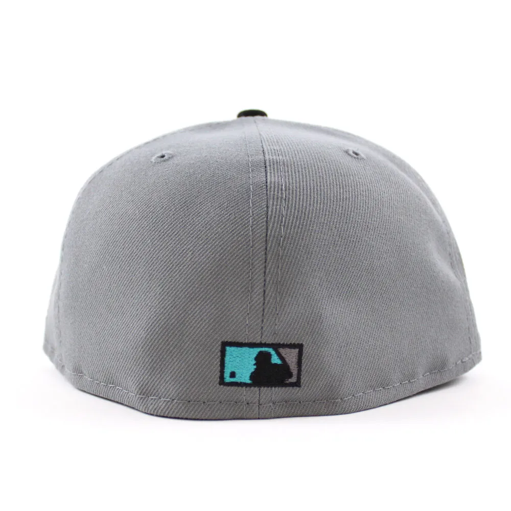 Atlanta Braves 2017 Inaugural Season New Era 59Fifty Fitted Hat (Graphite Gray Turquoise Under Brim)