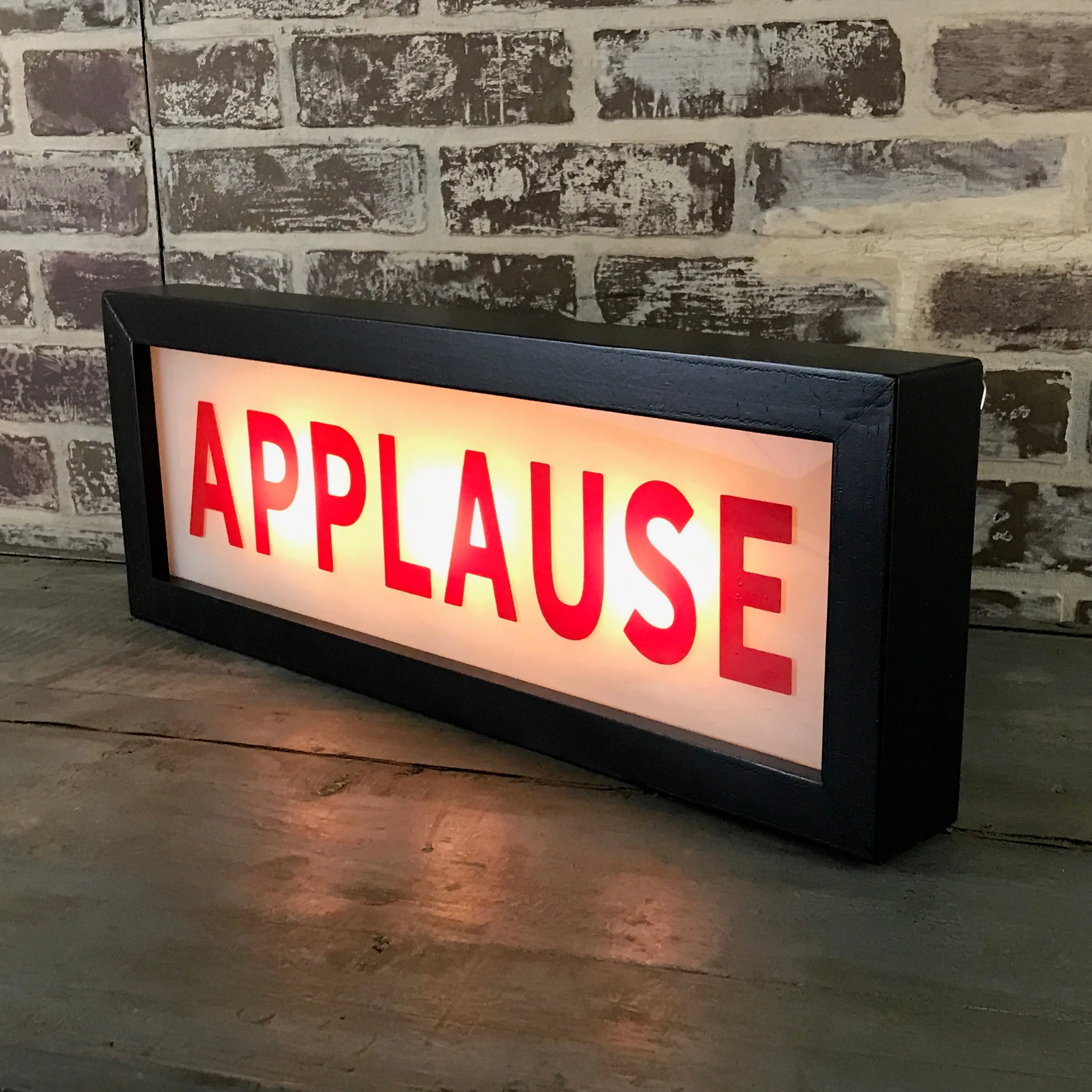 Back Lit Vintage Sign: Applause