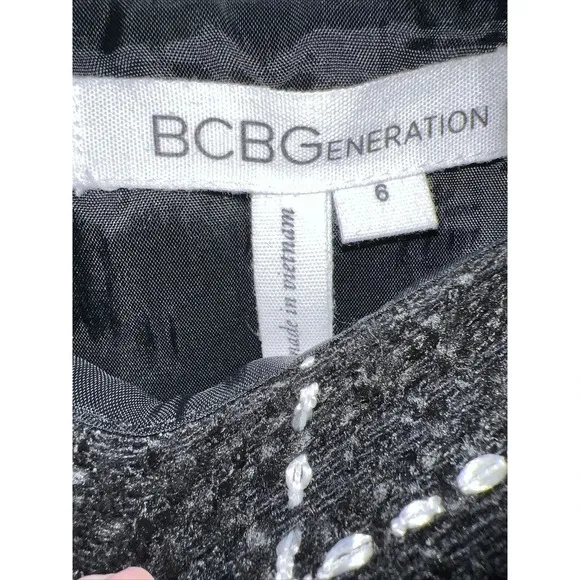 BCBG Tweed Mini Skirt Women's NWT