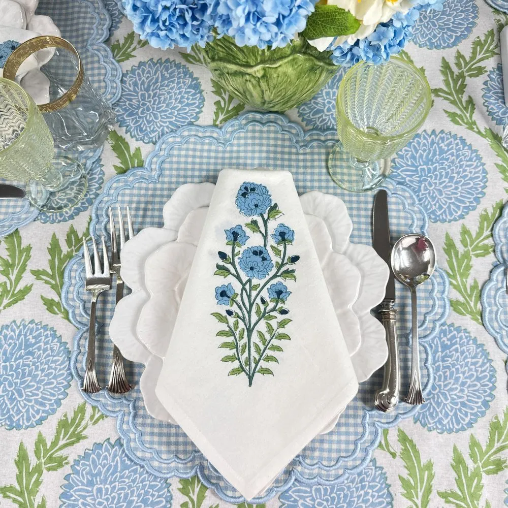 Bettina Placemat - Blue Gingham (Set of 4)
