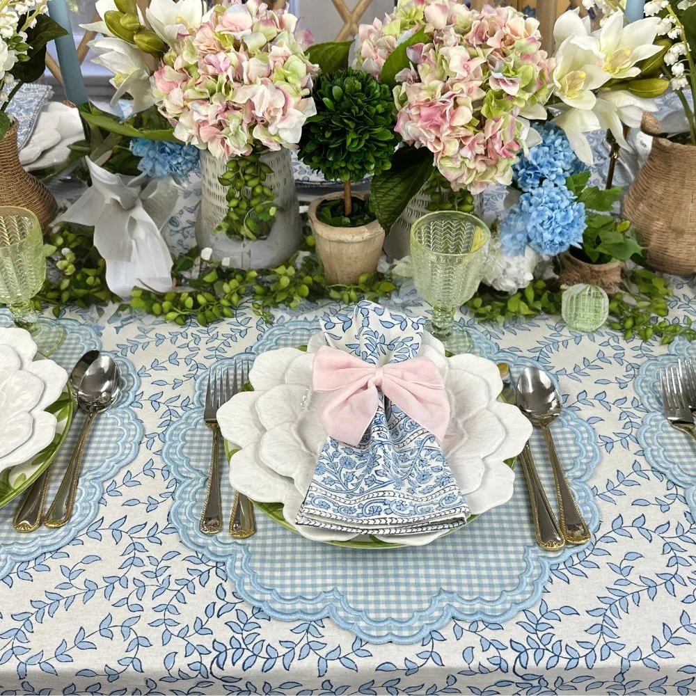 Bettina Placemat - Blue Gingham (Set of 4)
