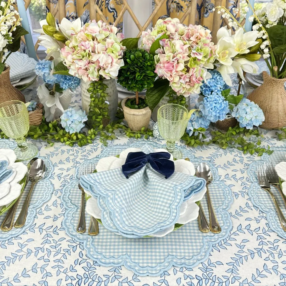 Bettina Placemat - Blue Gingham (Set of 4)