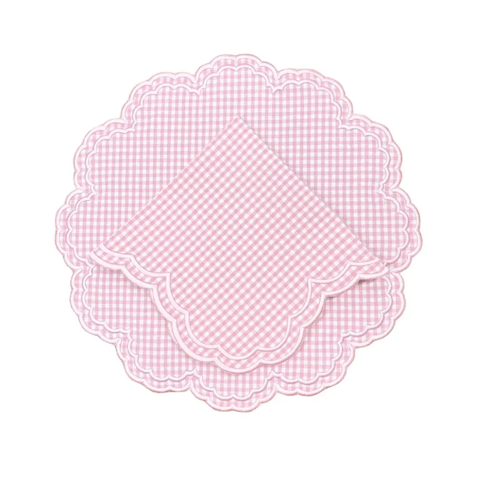 Bettina Placemat - Pink Gingham (Set of 4)