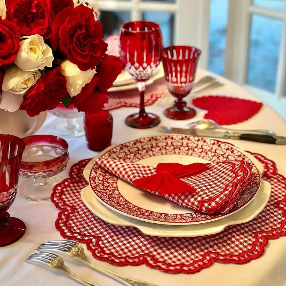 Bettina Placemat - Red Gingham (Set of 4)