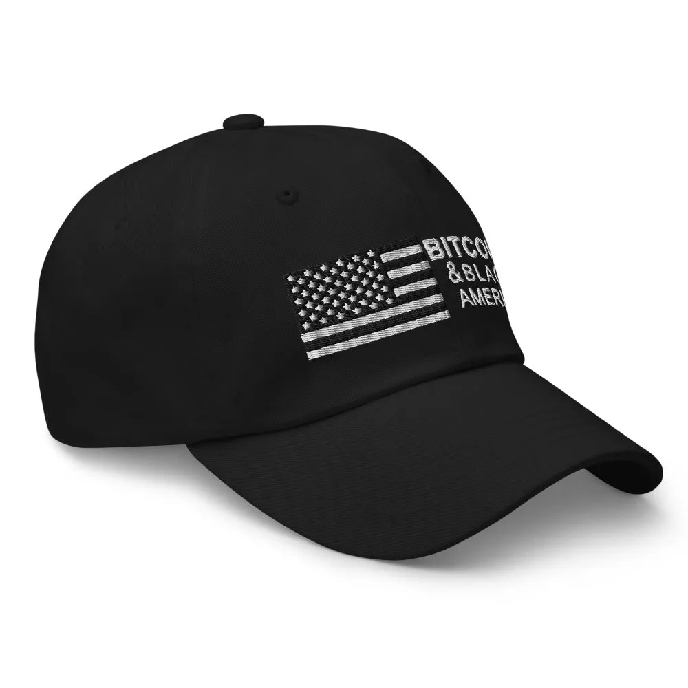Bitcoin & Black America Retro Hat