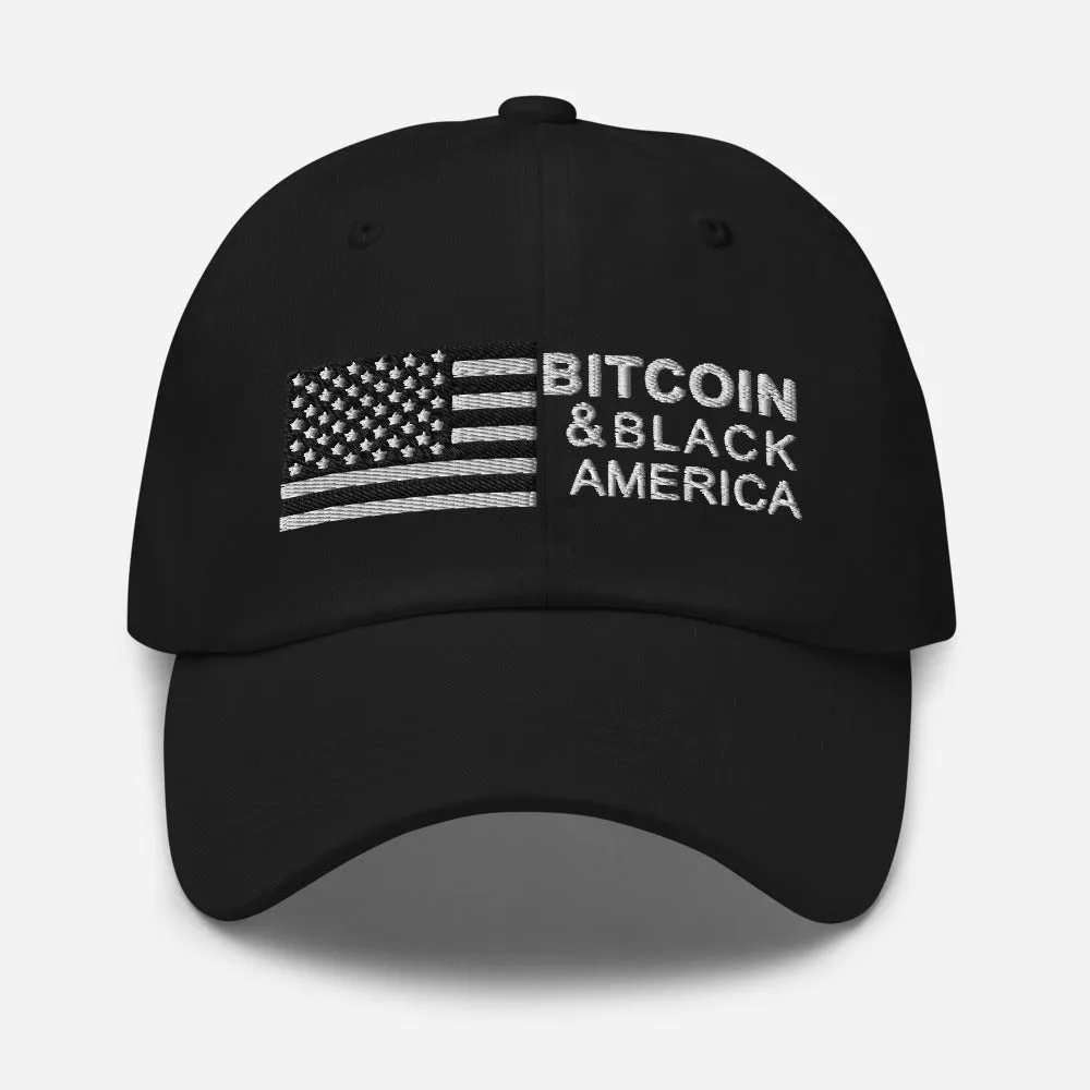 Bitcoin & Black America Retro Hat
