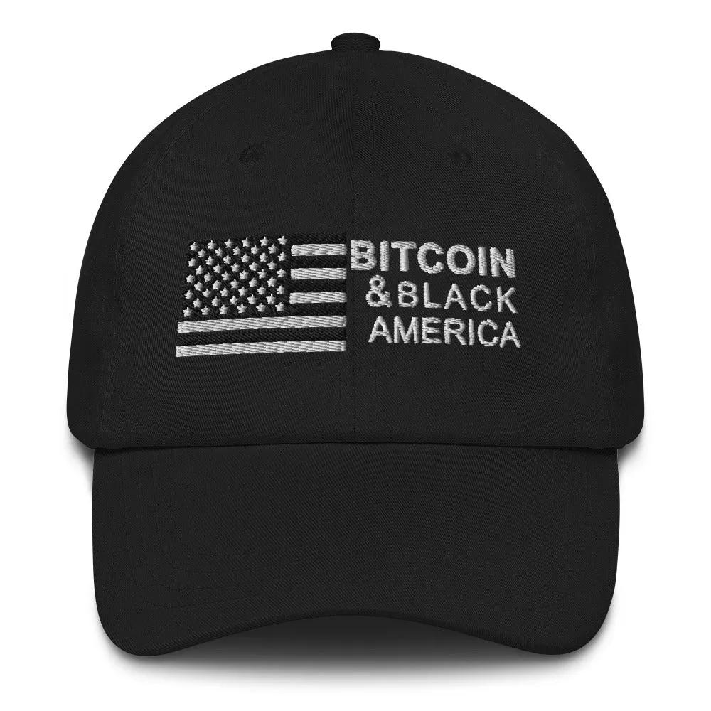 Bitcoin & Black America Retro Hat