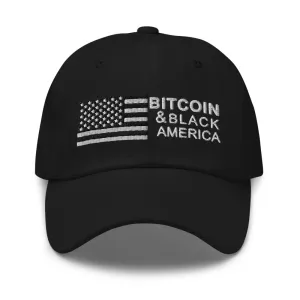 Bitcoin & Black America Retro Hat