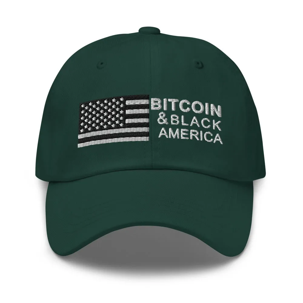 Bitcoin & Black America Retro Hat