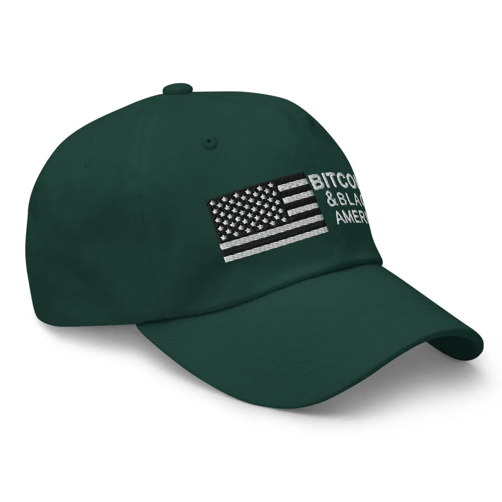 Bitcoin & Black America Retro Hat