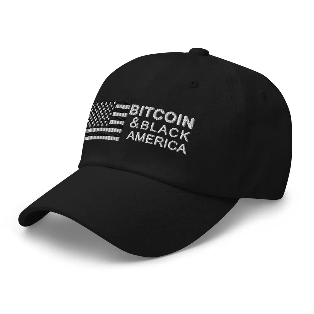 Bitcoin & Black America Retro Hat