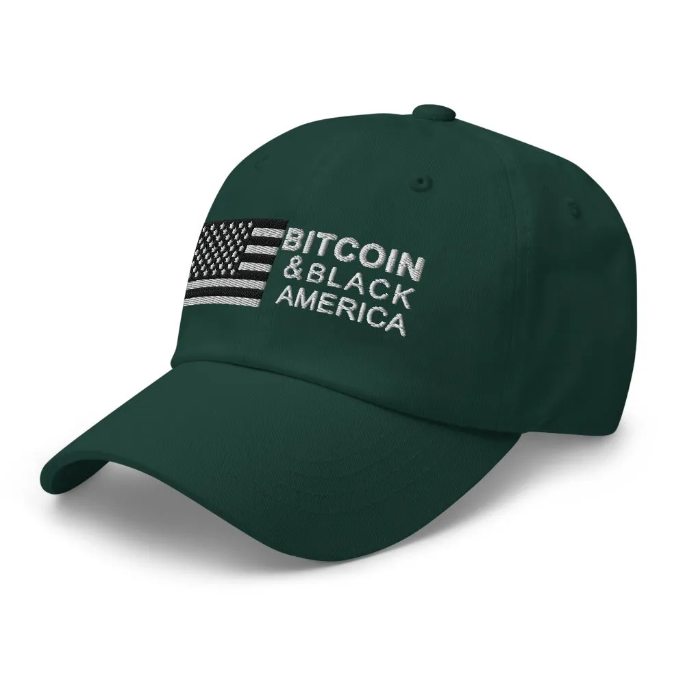 Bitcoin & Black America Retro Hat