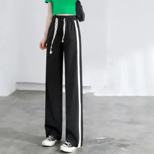 Black Contrast White Striped Jogger