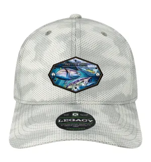 Bluefin Tuna Performance Grey Camo Dots Hat