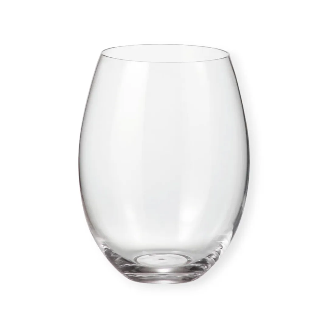 Bohemia Royal Crystal Verre Cristallin Red Wine Vino Tinto Set of 6