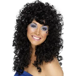 Boogie Babe Wig - Black, Long
