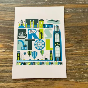 Bristol Icons Postcard