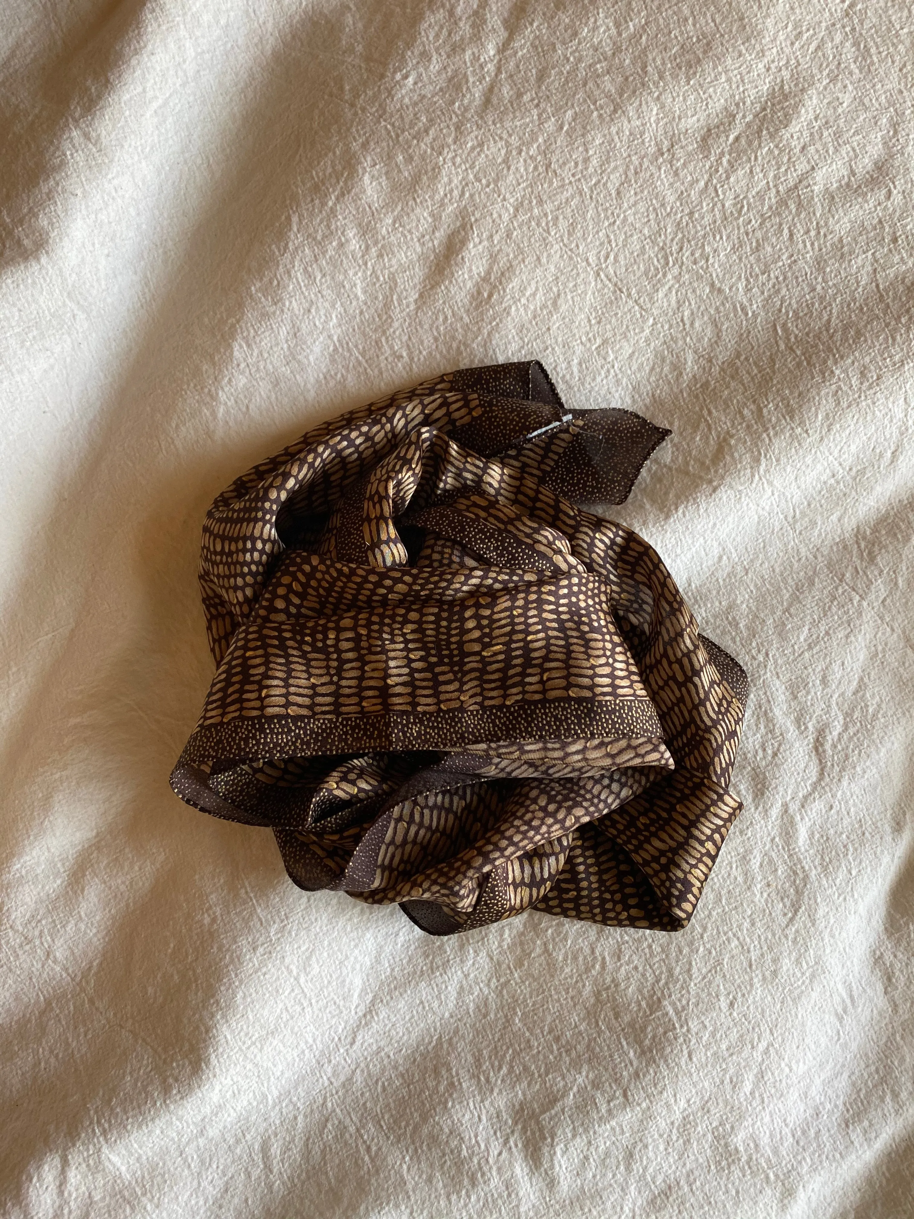 Bronzed Silk Scarf