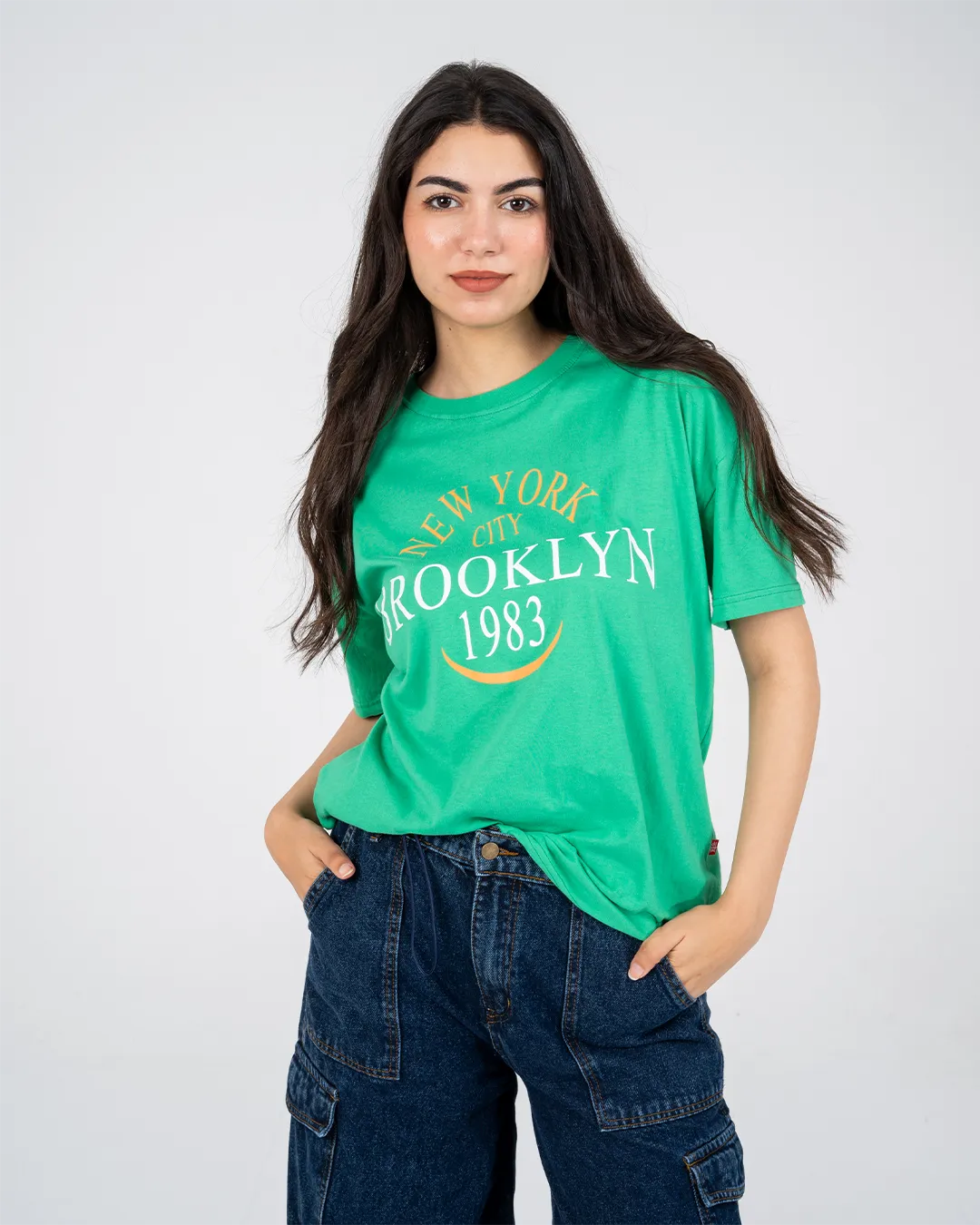 Brooklyn Printed Womens T-shirt Short Sleeve