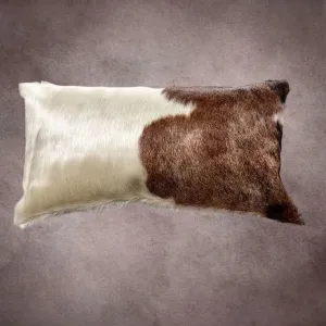 Brown and White Cowhide Pillow Cover---PL110