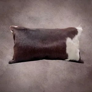 Brown and White Cowhide Pillow Cover---PL122