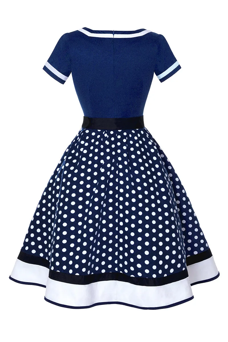 BT3150 Polka Dots Midi Dress