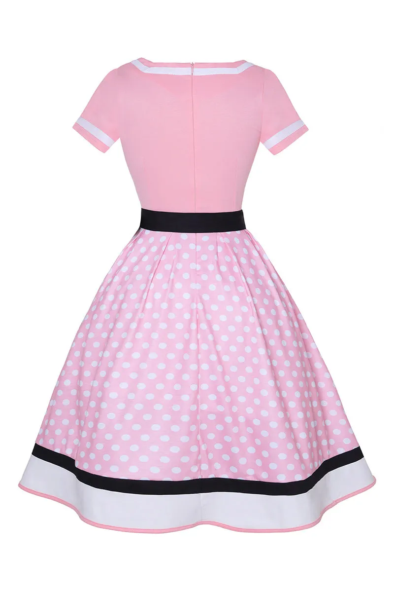 BT3150 Polka Dots Midi Dress