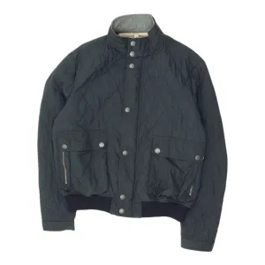 Burberry London Quilted Jacket | Vintage Womens Navy High End Luxury Designer