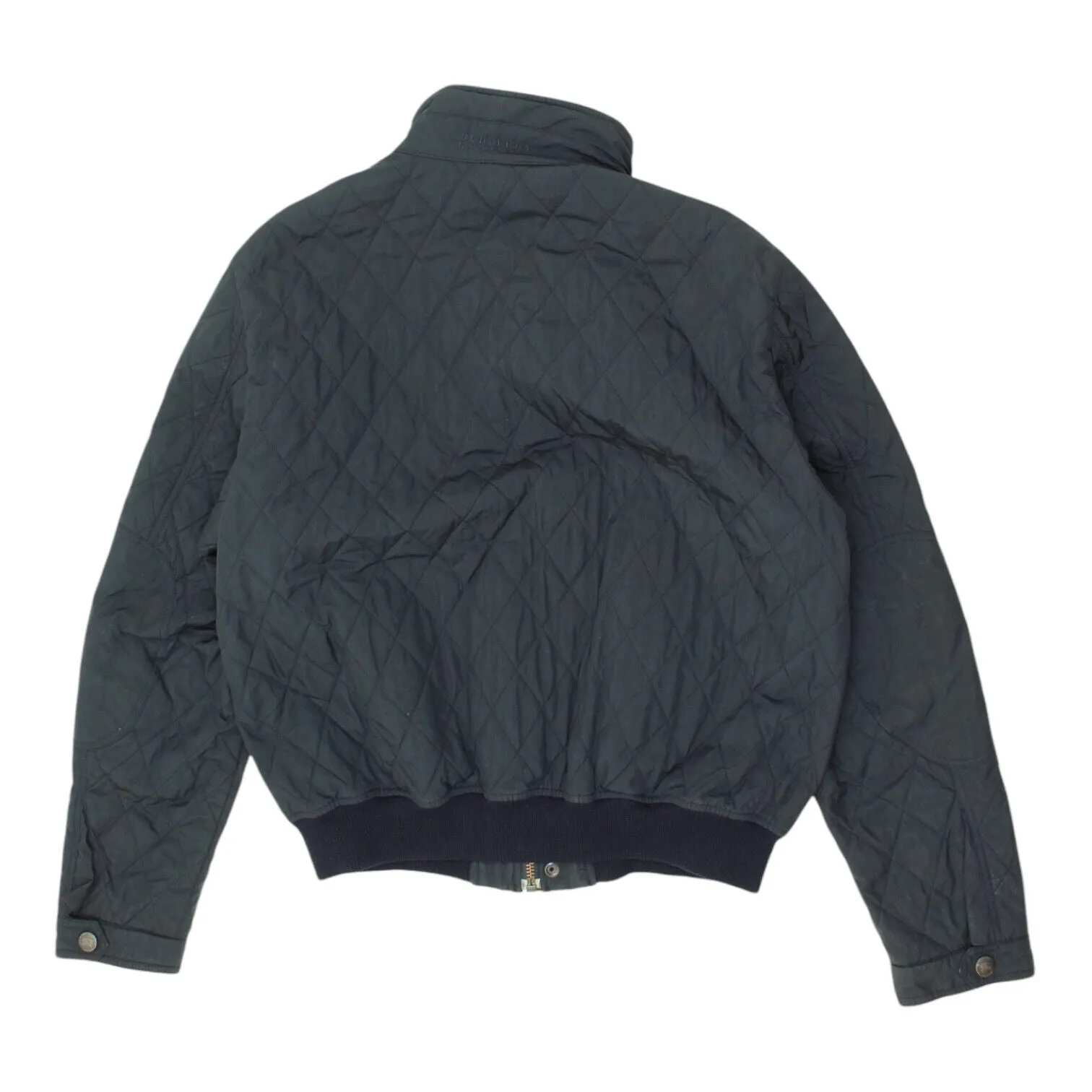 Burberry London Quilted Jacket | Vintage Womens Navy High End Luxury Designer