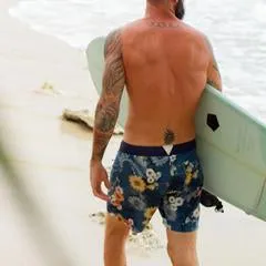 Burgh Eco Boardshorts - Wave Flower
