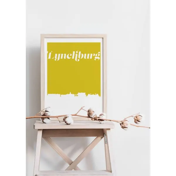 Cadiz Kentucky retro inspired city skyline decor