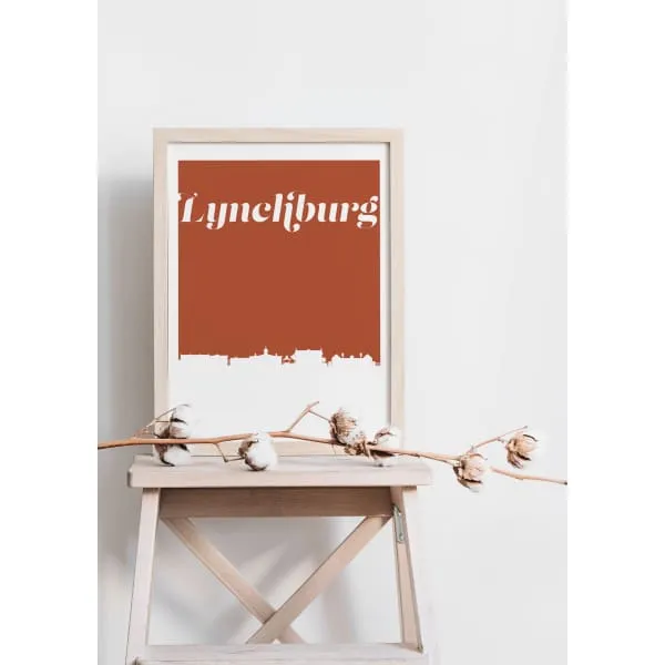 Cadiz Kentucky retro inspired city skyline decor